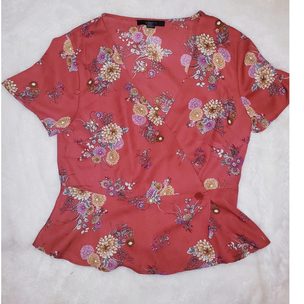 Wrap Peplum Top